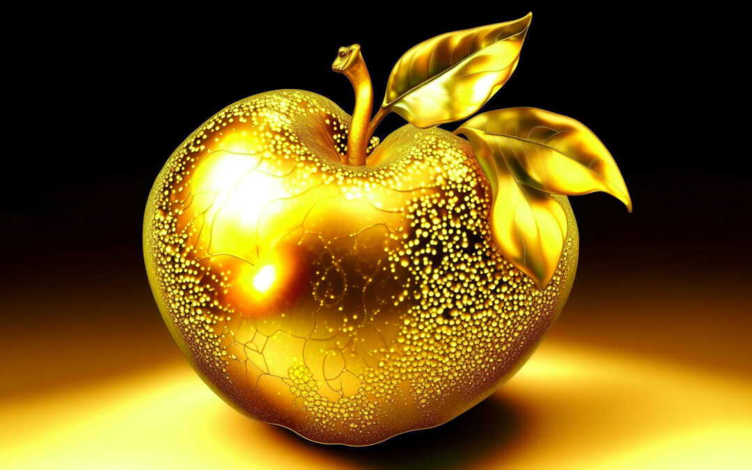 A magical golden apple